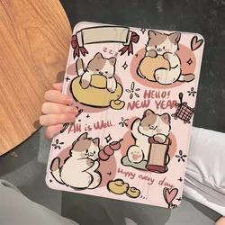 Cute Little Cat Smart Cover for 10.9 10th Gen IPad Air 5 Air 4 Case IPad Pro 11 2022 Ipad Mini6 8.3 2018 9.7 5/6th Air 2/3 10.5