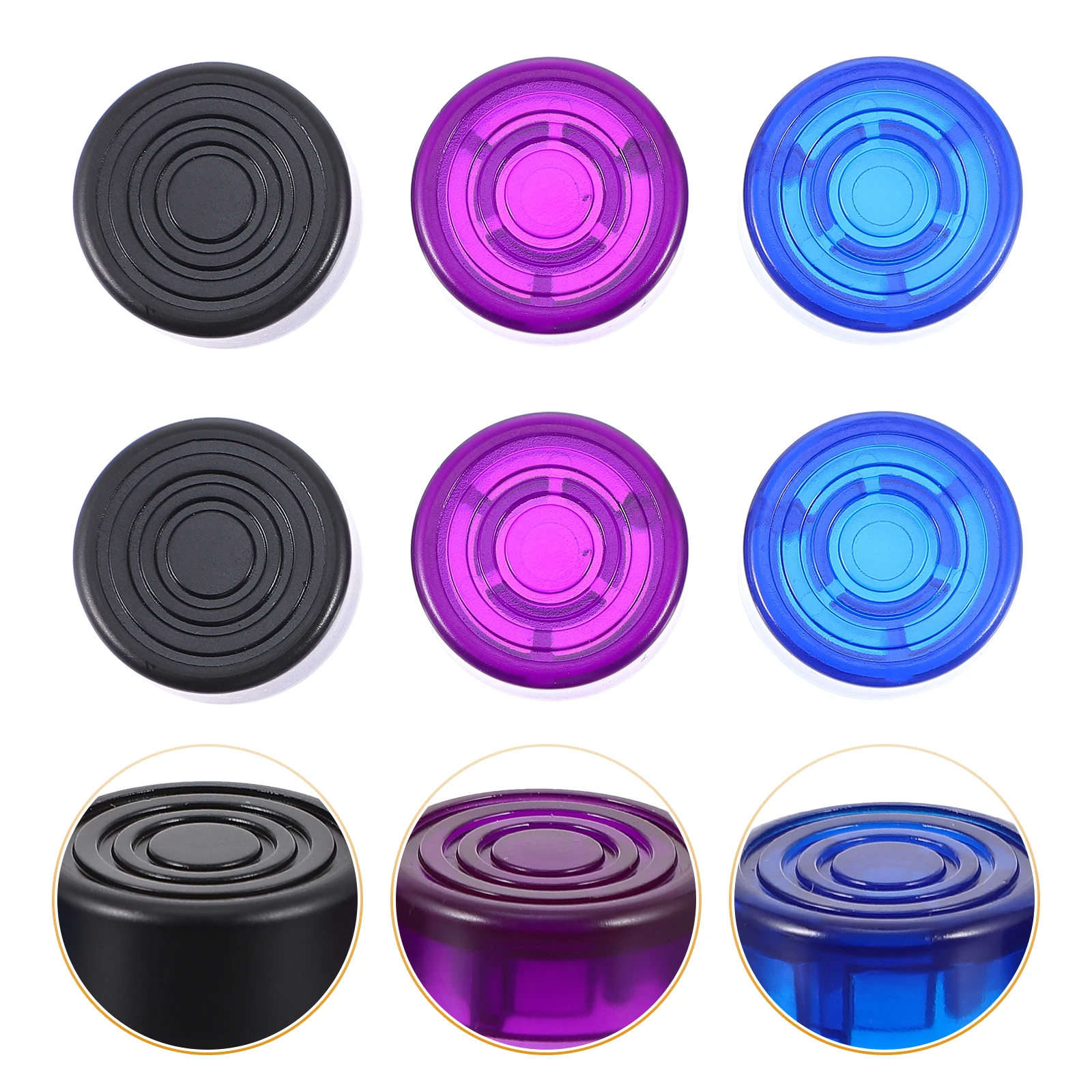 

6 Pcs Effect Pedal Cap Guitar Button Topper Caps Accessories Toppers Footswitch Cover