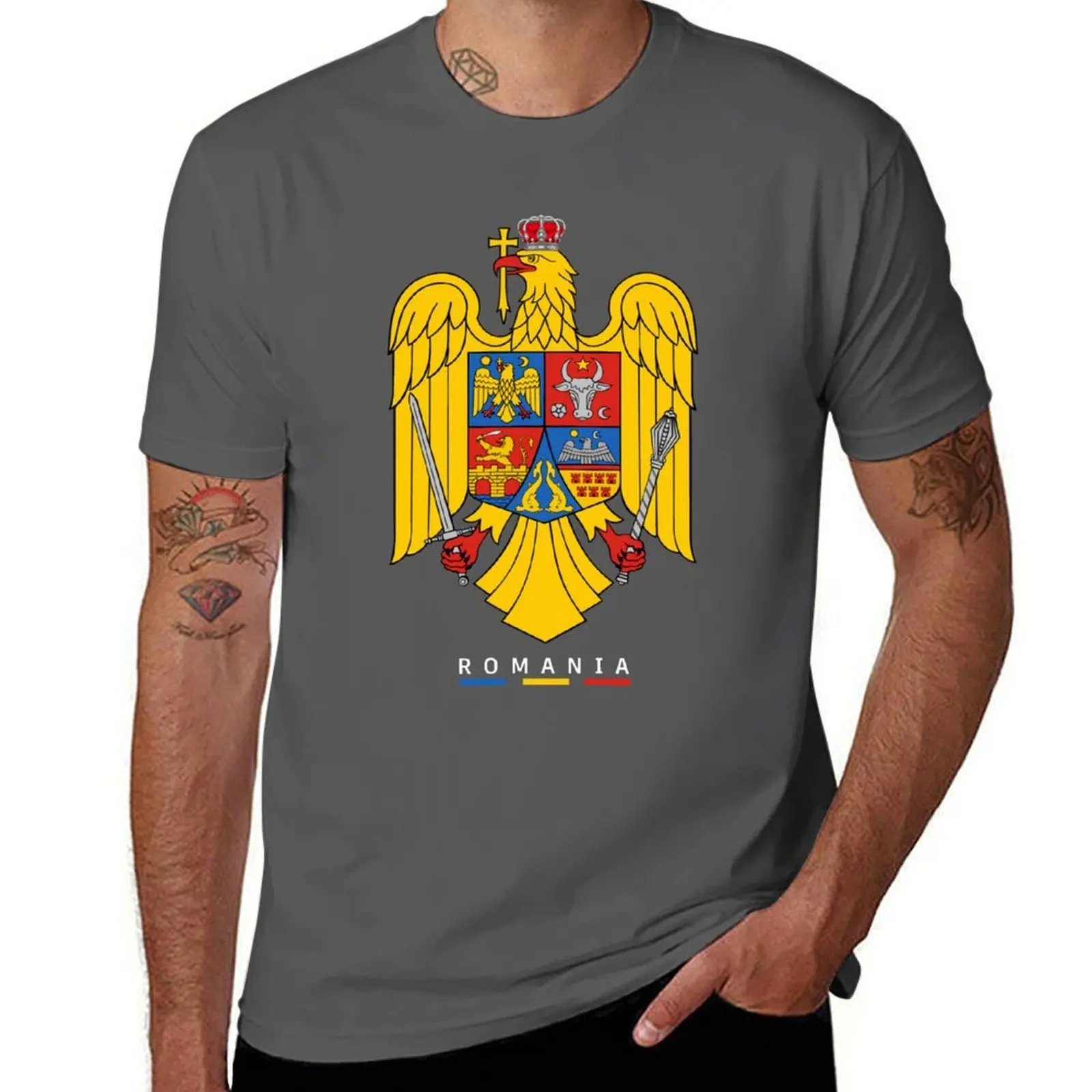 

Romania true Fans T-Shirt man t shirt designer cotton t shirt pack man t shirt heavy cotton T-Shirt