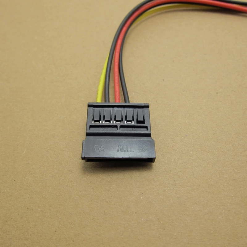 IDE Molex 4-Pin Male To Serial ATA SATA 15-Pin Female Power Adapter Cable Cord