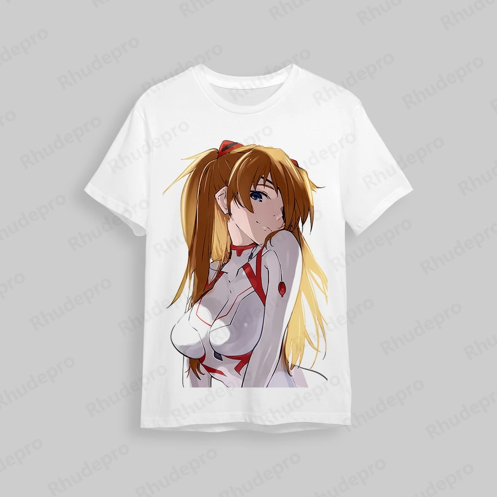 Camiseta Neon Genesis Evangelion masculina, tops infantis, roupas de hip hop, camisas novas da moda, streetwear, manga curta, Y2k