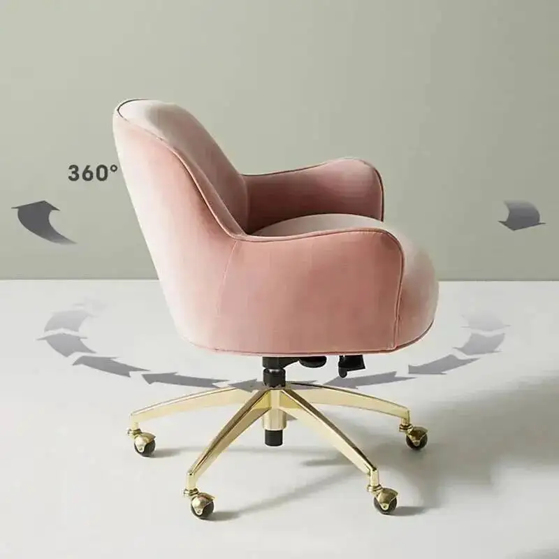 

Cushion Sponge Flannel Office Armchair Chairs Nordic Office Furniture Home Backrest Computer Chair Modern Lift Swivel Game Chair