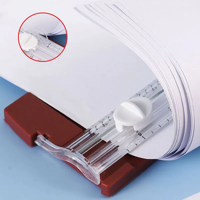 قطعة واحدة من قاطع الورق ثنائي الاتجاه متعدد الوظائف، أداة قطع عملية آلة قطع الورق المحمولة! اللوازم المدرسية والمكتبية