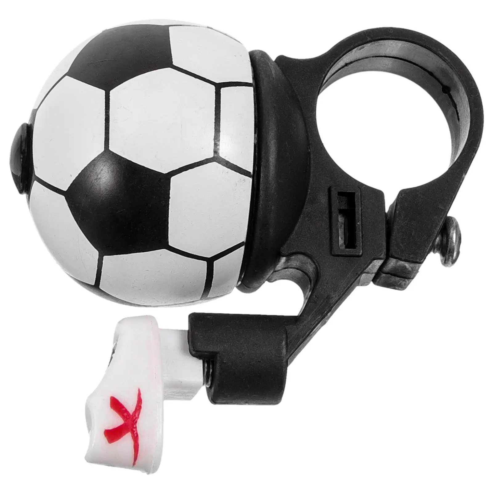 

1pcs Bicycle Bell Football Design Loud Clear Sound Bike Bells White Shoes Black Handlebars Portable Outdoor Cycling