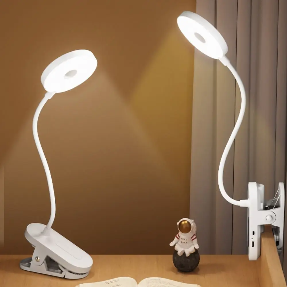 

New Clip-On Desk Lamp Portable 1200 Mah LED Lamp Eye Protection Timed Stepless Dimming Study Lamp Study Stand