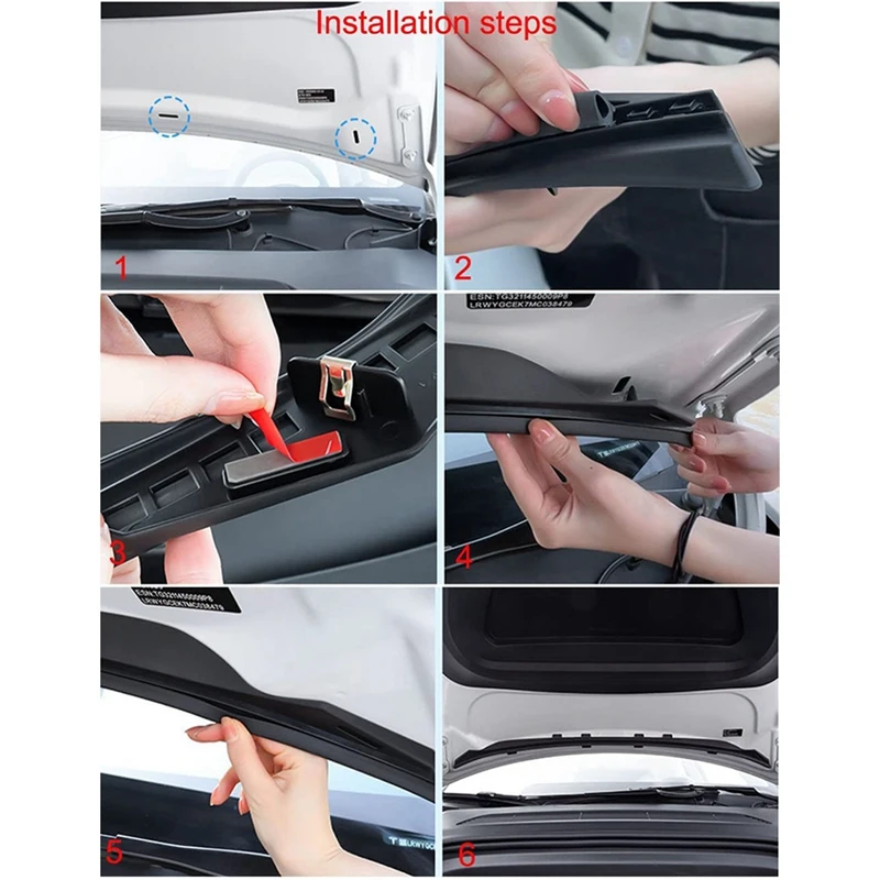 Car Front Chassis Cover Water Strip For Tesla Model 3 2018-2022 Air Inlet Protective Cover Modification Accessories