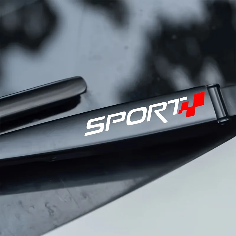

1Set Sport Design Car Wiper Sticker Matte Vinyl Decal Self-Adhesive Scratch-Proof for Auto Windshield & Body