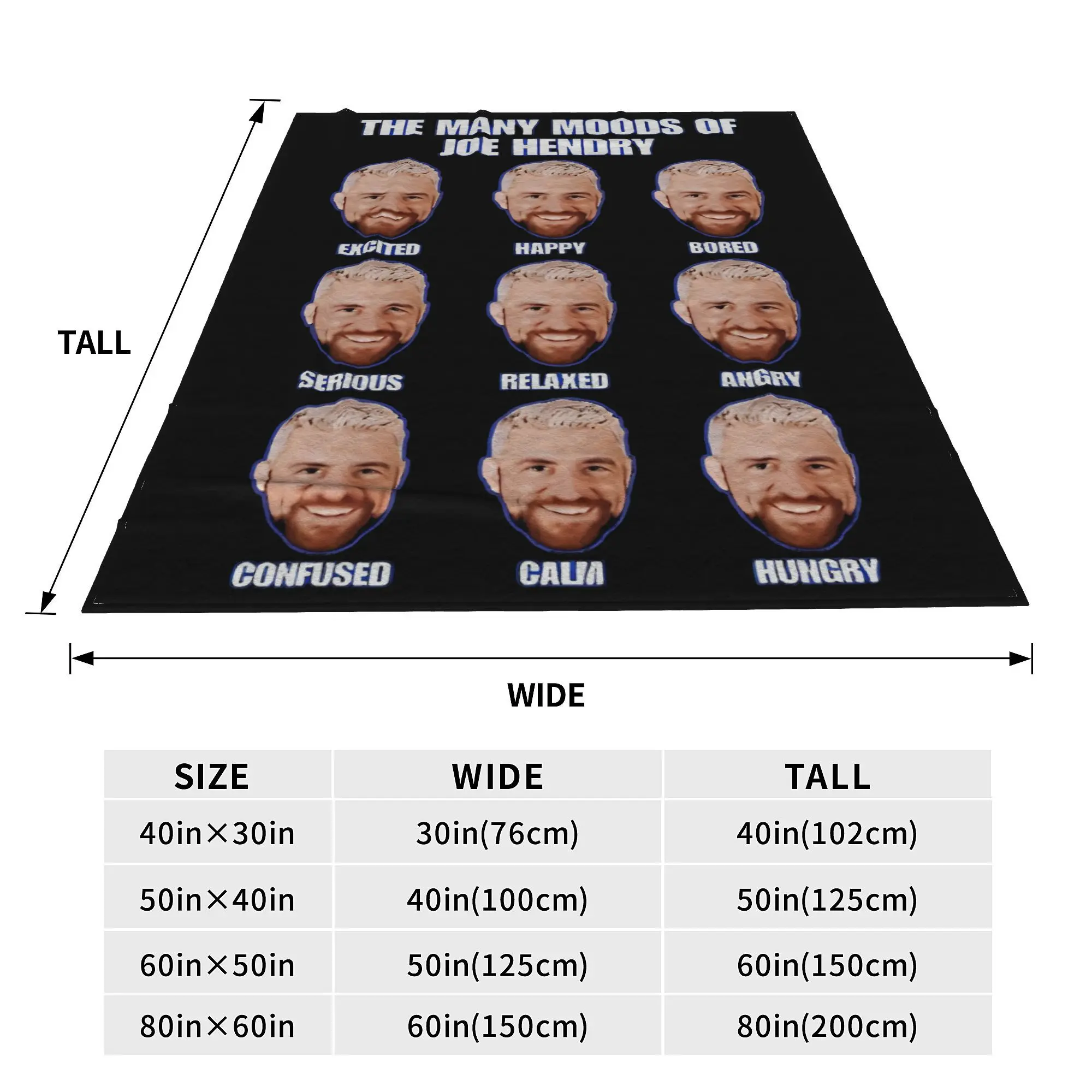 Super Soft Novelty I Believe In Joe Hendry Throw Blanket Premium Fleece Flannel Lightweight Bed Blanket Cozy Fluffy Blankets #4