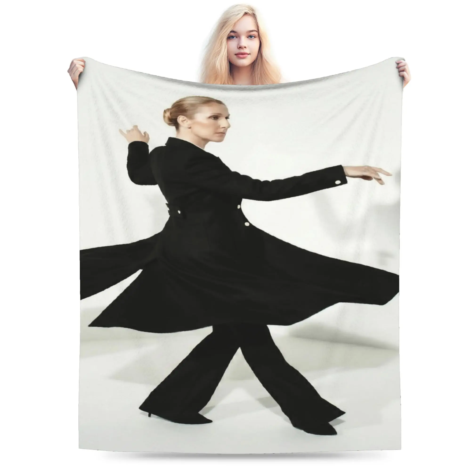 Super Soft Celines Dions Paris 2026 Tour Throw Blanket Premium Flannel Fleece Lightweight  Bed Blanket Warm Plush Blankets
