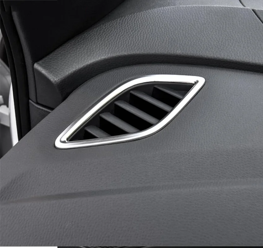 ل VW Volkswagen ID.4 ID4 2021 2022 اكسسوارات لوحة القيادة التيار المتناوب منفذ الهواء كوب ماء غطاء لوحة الكسوة الفولاذ المقاوم للصدأ #5