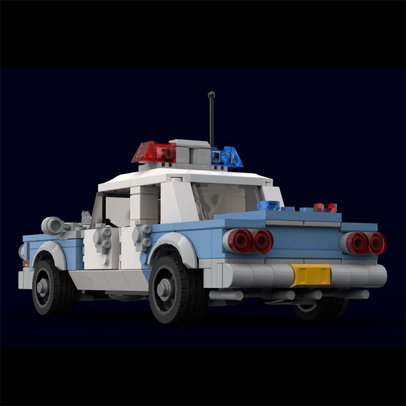 Blocchi da Costruzione Auto Urbana, Modello Veicolo della Polizia di Gotham City, Mattoncini Tecnologici, Giocattolo da Assemblare Fai-da-Te, Regalo per le Festività