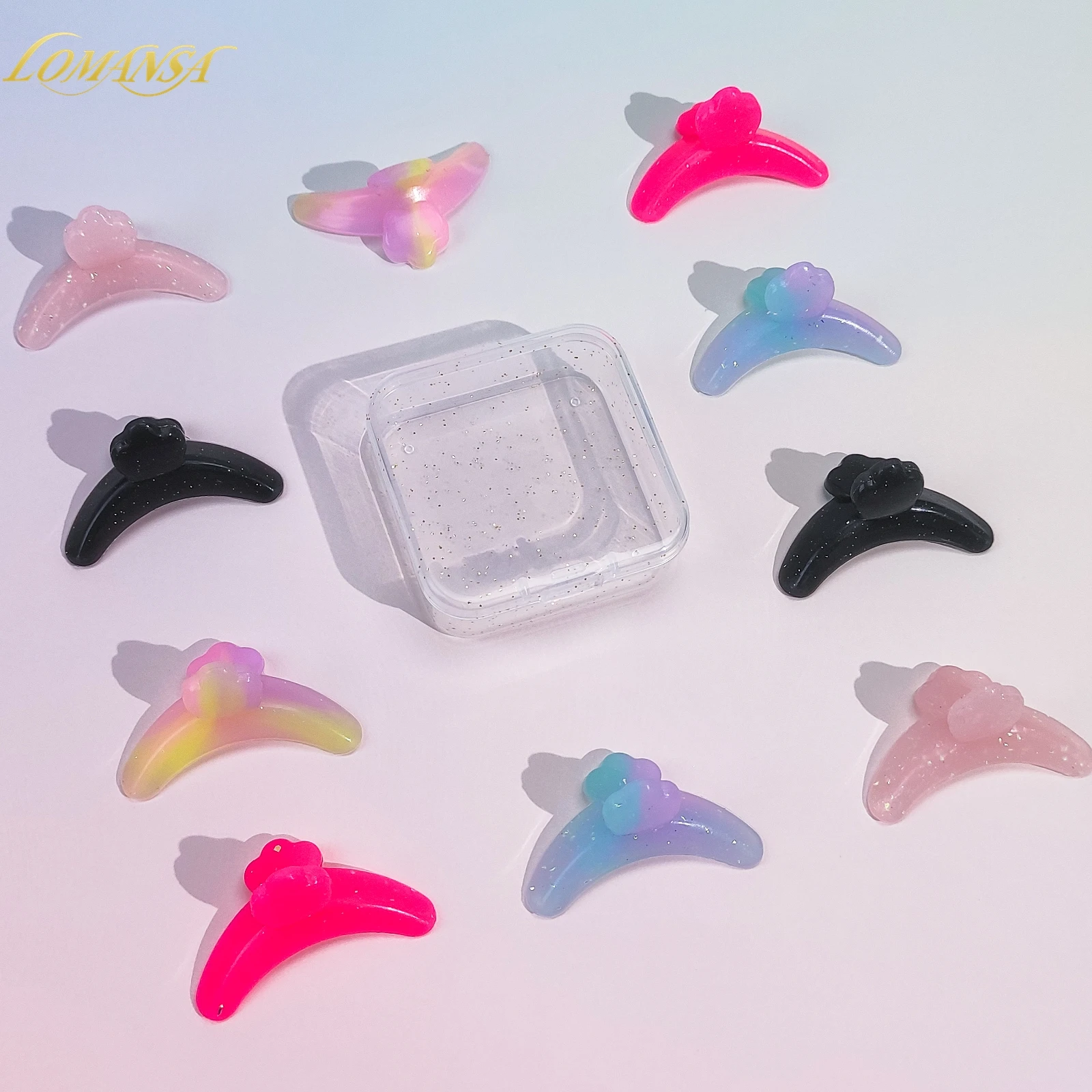 Lomansa 1 Paar Lash Lift Revise Pad Silikon Anti-Fall Off Wimpern Lift Pads Band Wiederverwendbare Wimpern Dauerwelle Stange Lash Lifting Werkzeug