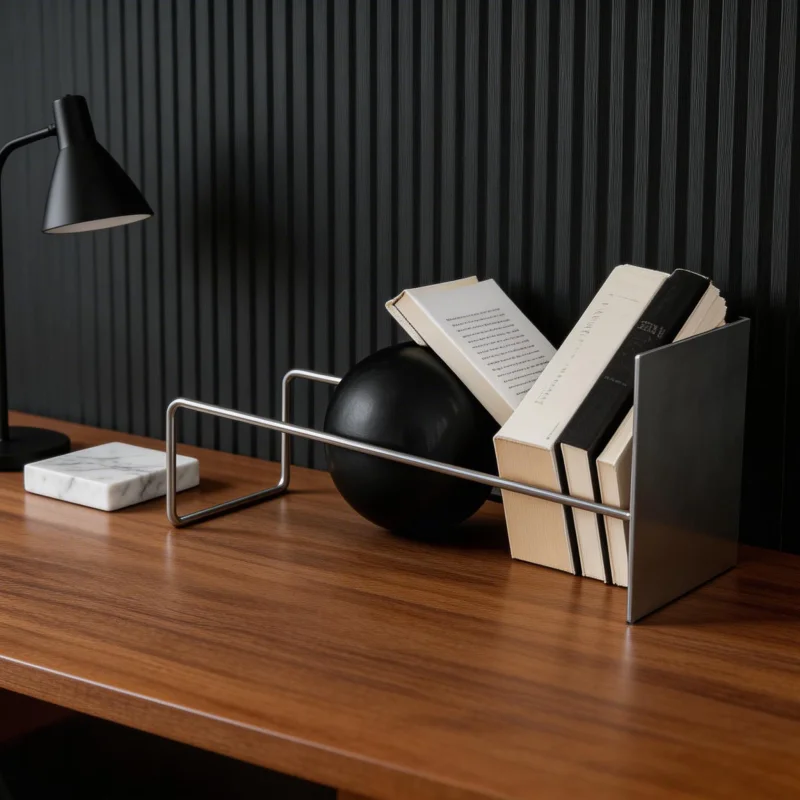 

Подставка для книг Gravity Ball в стиле Mid-Century Bauhaus, настольный держатель для книг, креативный органайзер для журналов для дома и офиса, для хранения и демонстрации на рабочем столе