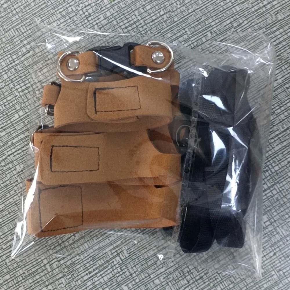 بو الجلود الزواحف تسخير قابل للتعديل 3 حجم سترة الحيوانات الأليفة التدريب يسخر أسود براون لينة الزواحف المشي المقود للحيوانات الصغيرة