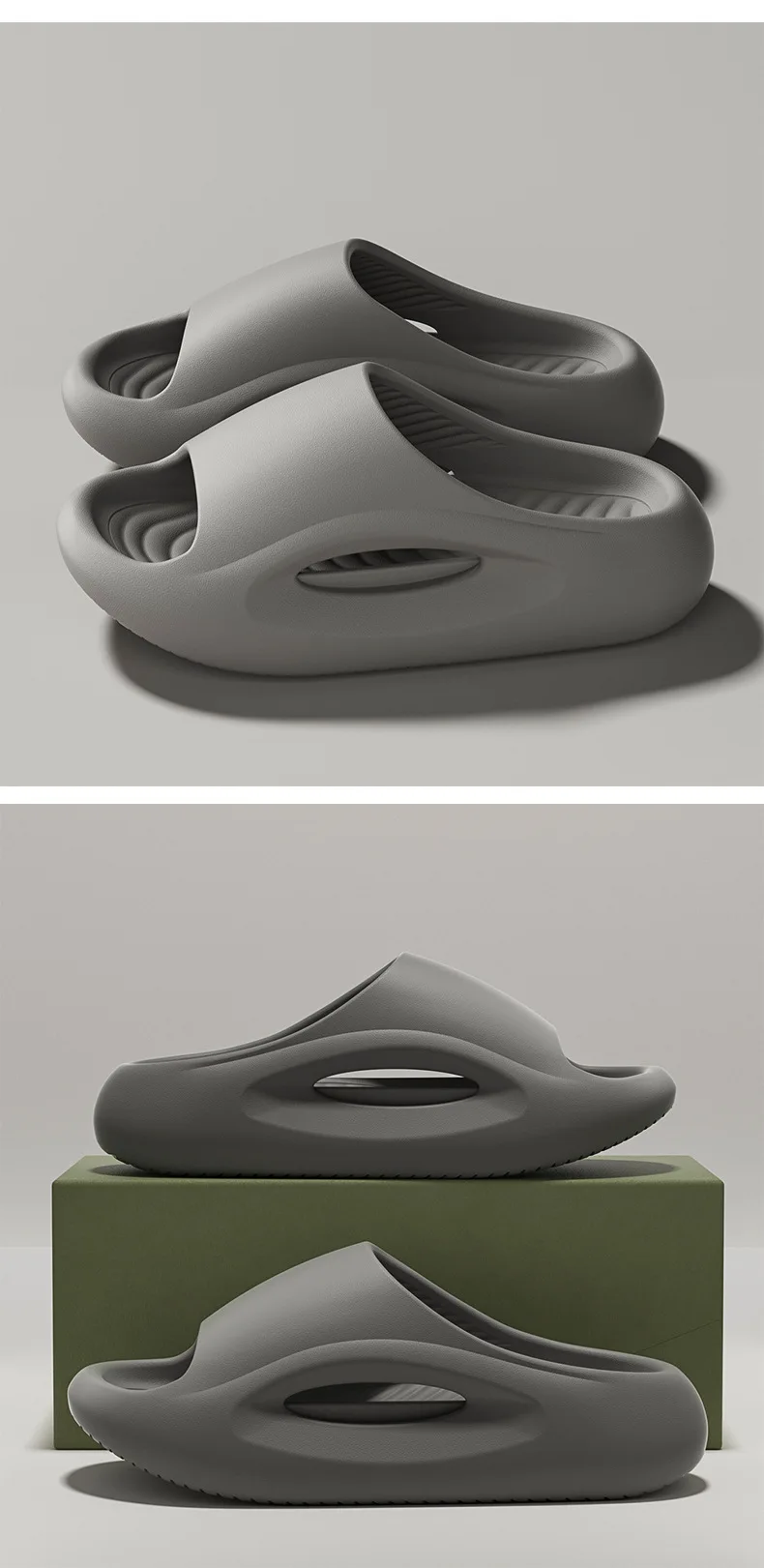 Pantuflas Eva de Verano 2026, Nuevas y Modernas, para Hombre, con Suela Gruesa Antideslizante, para Interiores y Exteriores, Pantuflas de Pareja, Chanclas de Baño
