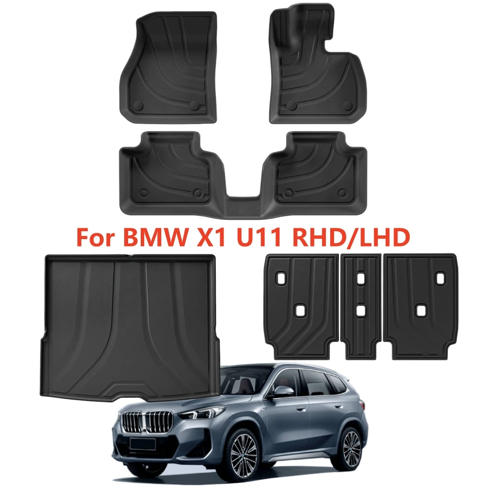 Für BMW U11 X1 ix1 2023-2025 Bodenmatte Kofferraummatte Gepäckmatte Wasserdichter TPE-Teppich LHD/RHD Nicht für China-Produkte geeignet – Detail 1