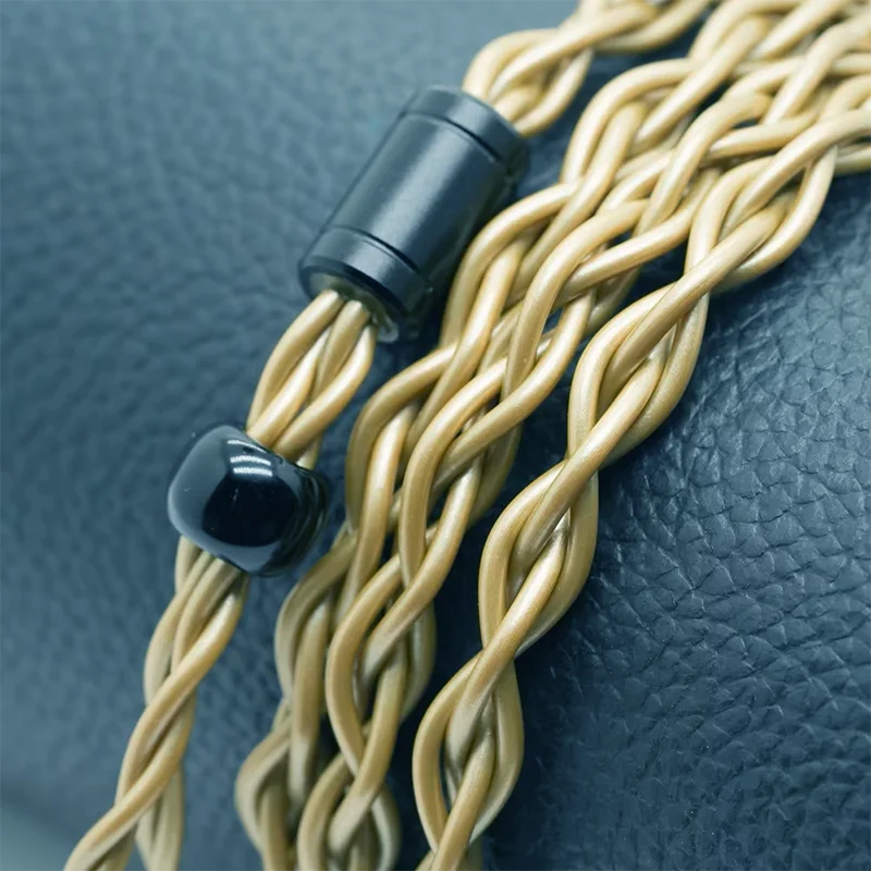 XINHS Y29 4-core Gold Pure Copper HIFI Earphone Upgrade Cable 0.78 2pin/HD650/IE900/KZ-QDC/MMCX