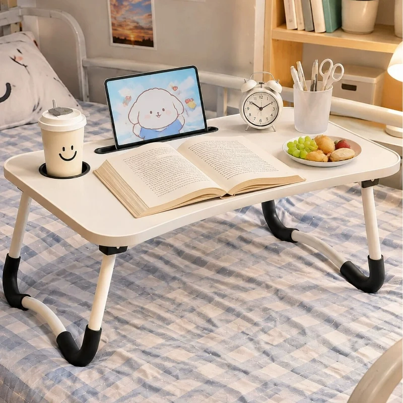 Computer Folding Table Office Workstations Bedroom Portable Study Desks Sedentary Writing Reading Gaming Dorm Bedroom Furniture