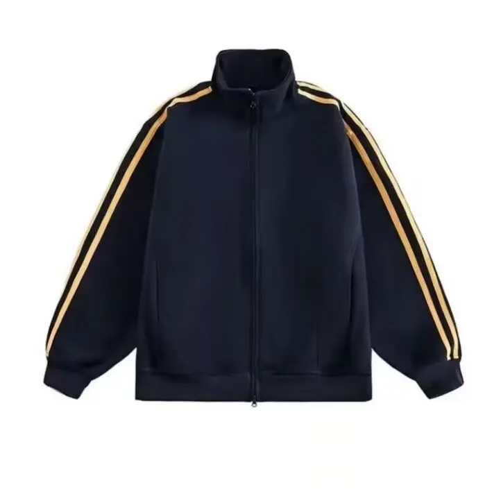 العصرية المحملة المشارب المفتوحة سترة البلوز الرجال الشتاء الأمريكية التباين اللون المشارب Jaet فضفاض زوجين الملابس القطنية