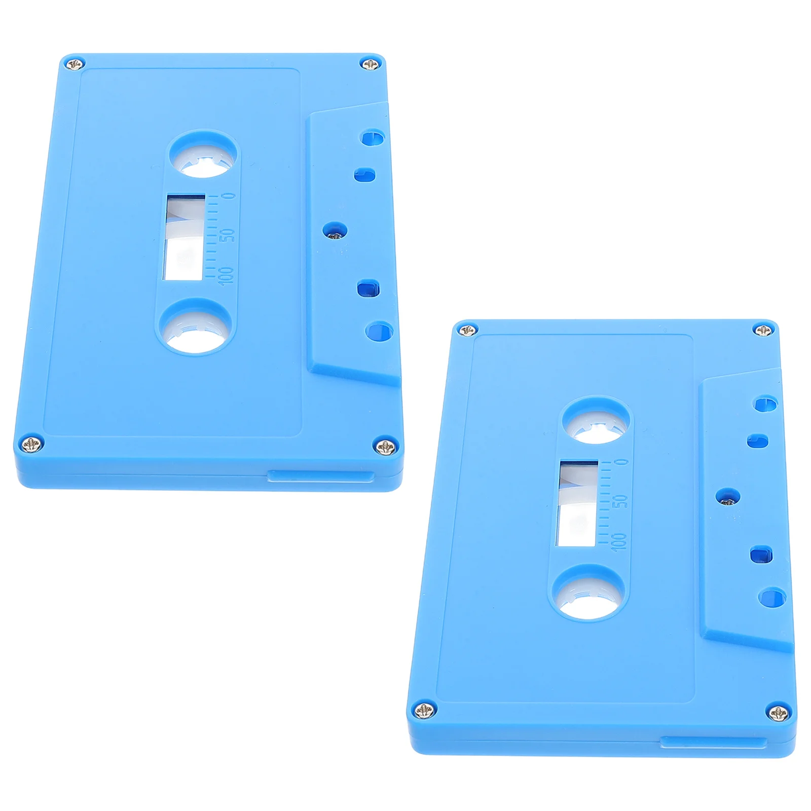 

2pcs Retro Colorful Cassette Tape Blank Audio Cassettes for Music Party Decorations and DIY Projects