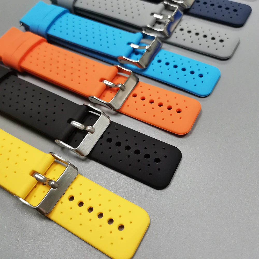 20 22 مللي متر سيليكون حزام ل Suunto سباق 2/RUN معصمه ل SUUNTO 5 9 الذروة برو/سباق S/OCEAN/عمودي/3 الرياضة تنفس سوار
