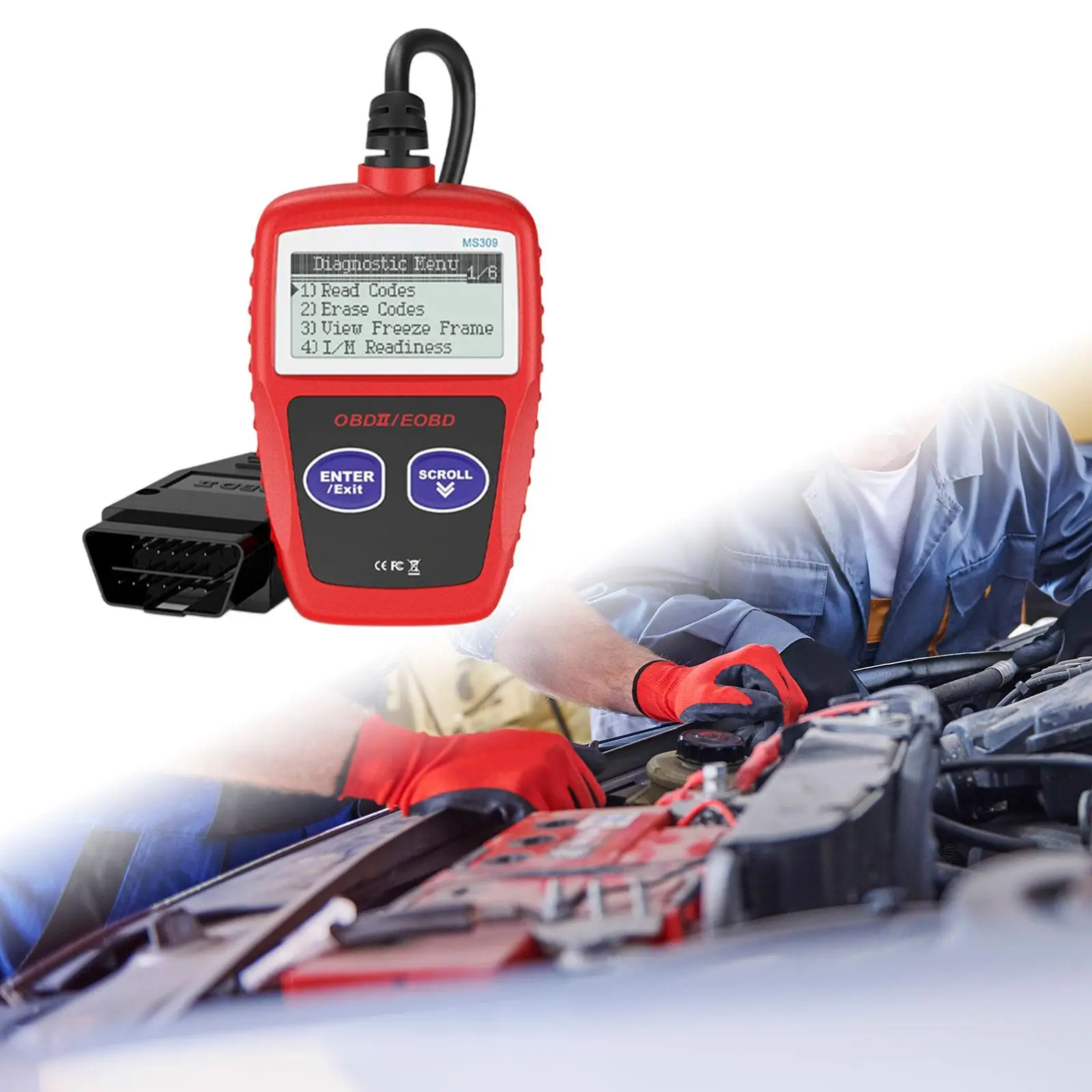 استبدال أداة الماسح الضوئي التشخيصي للسيارات لجميع بروتوكول OBD II منذ عام 1996 قارئ رمز Obd الاحترافي للسيارات #1