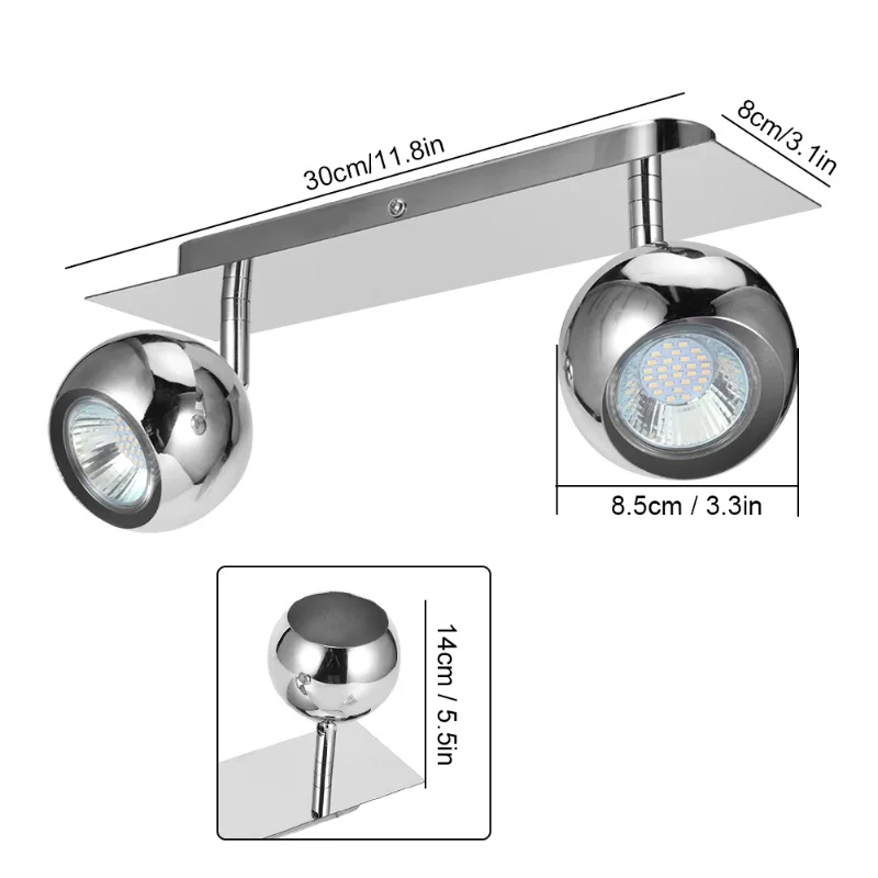 Household MR16 Ceiling Spot Light LED Wall Lights Mirror Lamp For Kitchen Bathroom Warm White