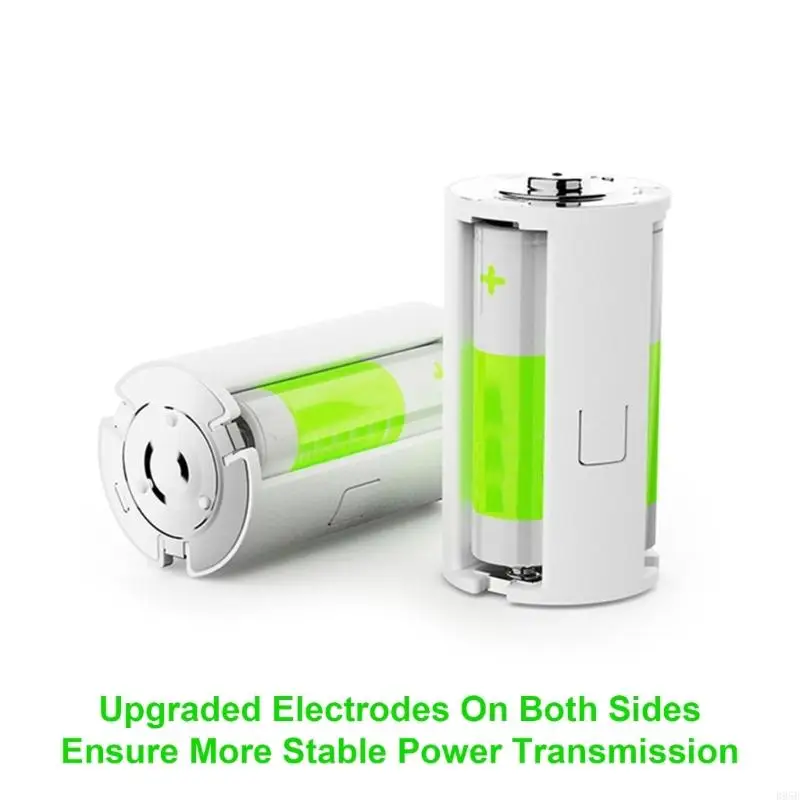 Adaptador convertidor batería 3 AA a D, bricolaje, tamaño 3 AA a 1 D, funda porta baterías, caja, accesorios conmutador 1