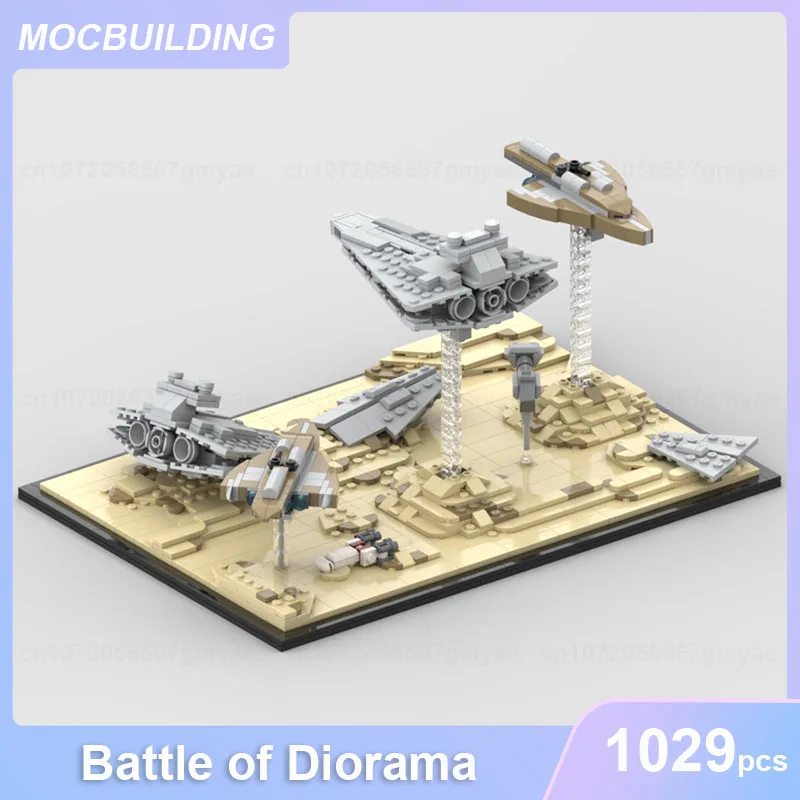 

Battle of Diorama Model MOC Building Blocks DIY Assemble Bricks Educational Creative Collection Display Toys Xmas Gifts 1029PCS