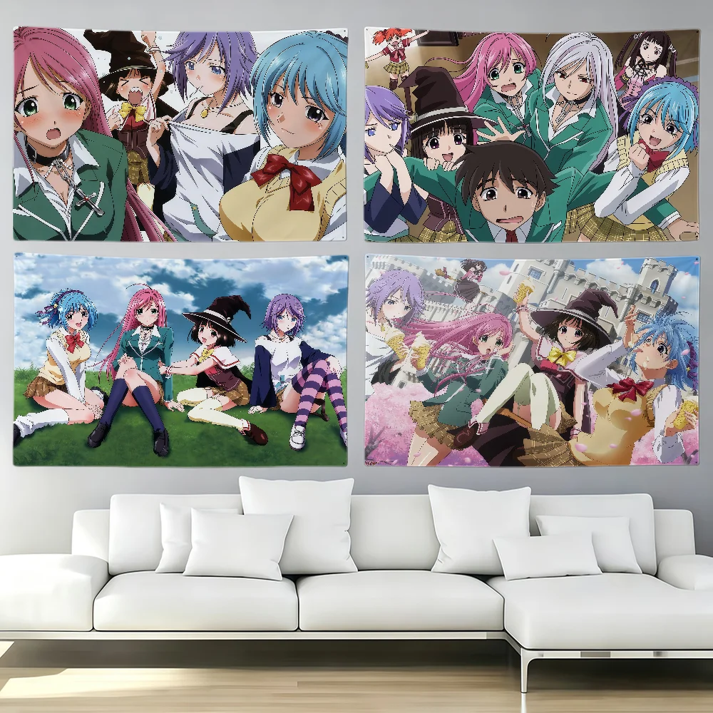 R-Rosario + V-Vampire Anime flag Party Club Outdoor Interior Wall Decoration Banner Fans Gift Print Decor flag