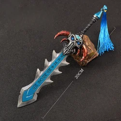 World of Warcraft Broń Naxxramas Slayer of The Lifeless Foretold By Salzman Game Peripheral 20cm Metal Weapon Model Sword Toys