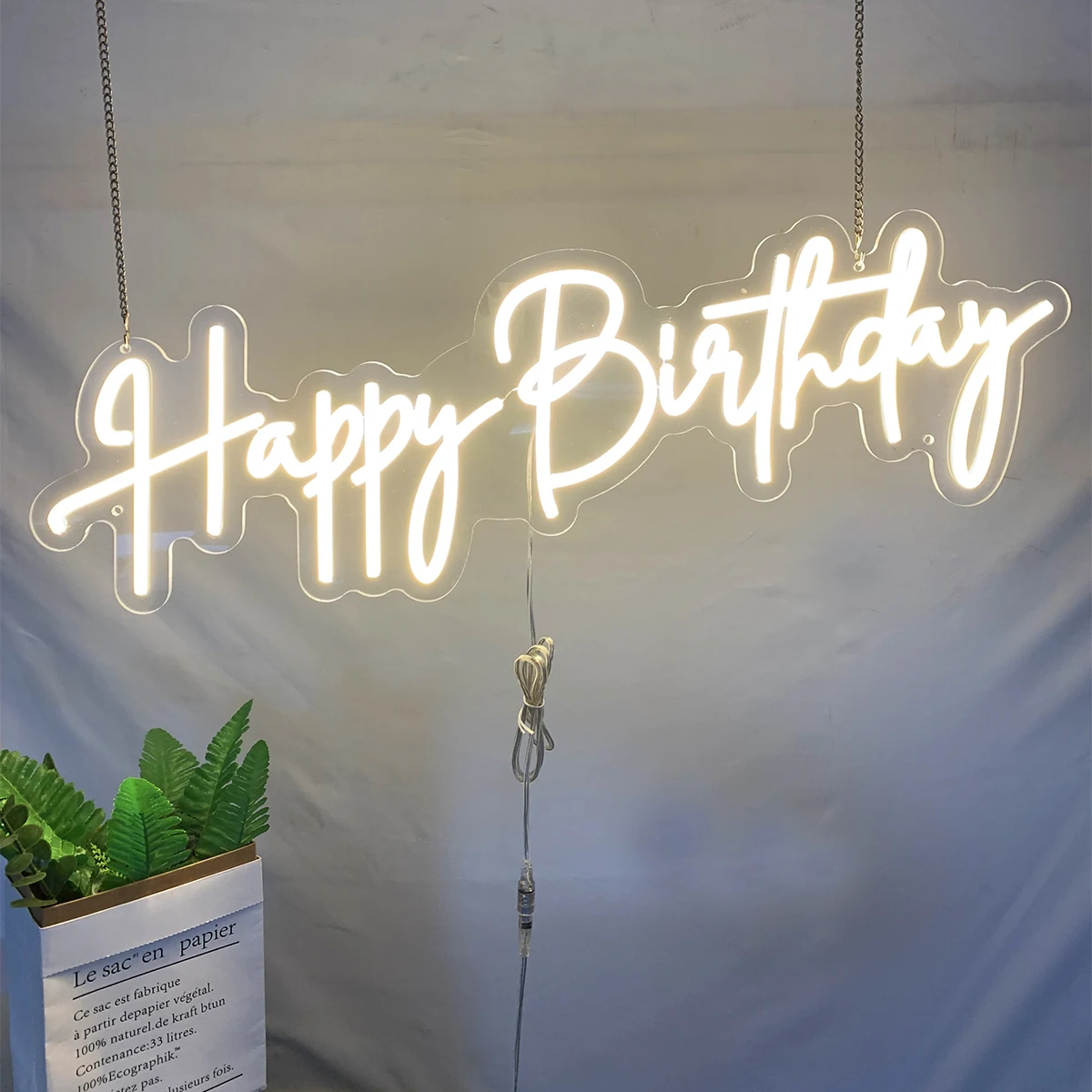 Happy Birthday Neon custom-made, applicable to birthday party, party decoration neon lights, birthday gift room decoration