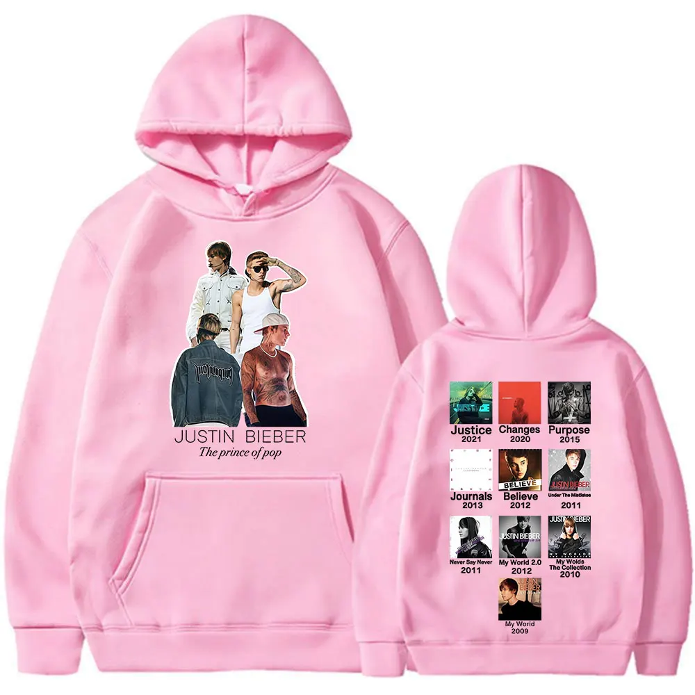 جاستن بيبر SWAG II 2025 ألبوم هوديس الرجال النساء الملابس موضة الهيب هوب المتضخم مقنعين البلوز البلوفرات الشارع الشهير #4