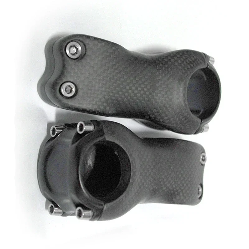 No Logo 3K Matte Carbon Bike Stem Ultralight 6/17° 60-130mm Full Carbon Stem Road MTB Mountain Bicycle Handlebar Stem Parts