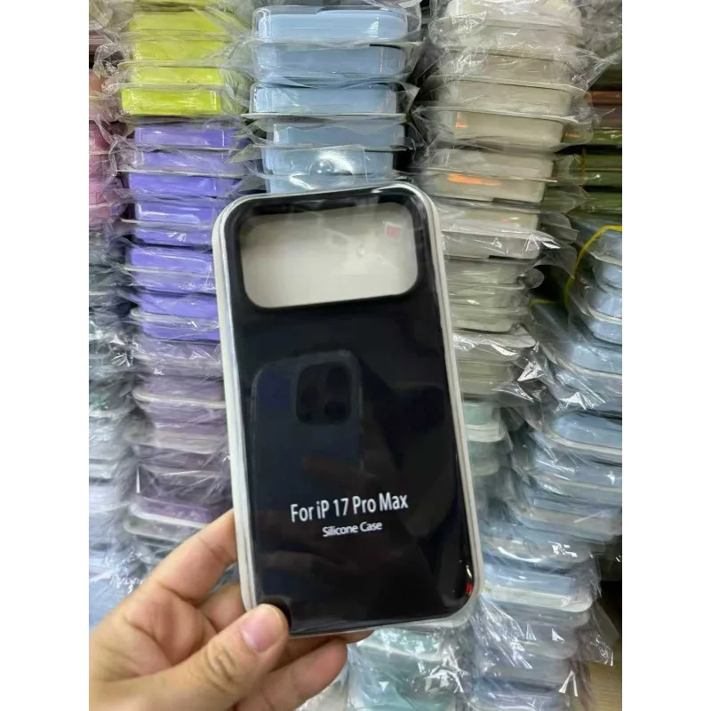 Handyhülle aus flüssigem Silikon mit angenehmer Haptik für iPhone 18 Pro Max 18 17 Pro Air Macaron, einfarbig, Bonbonfarben, mit Verpackungsbox – Detail 4