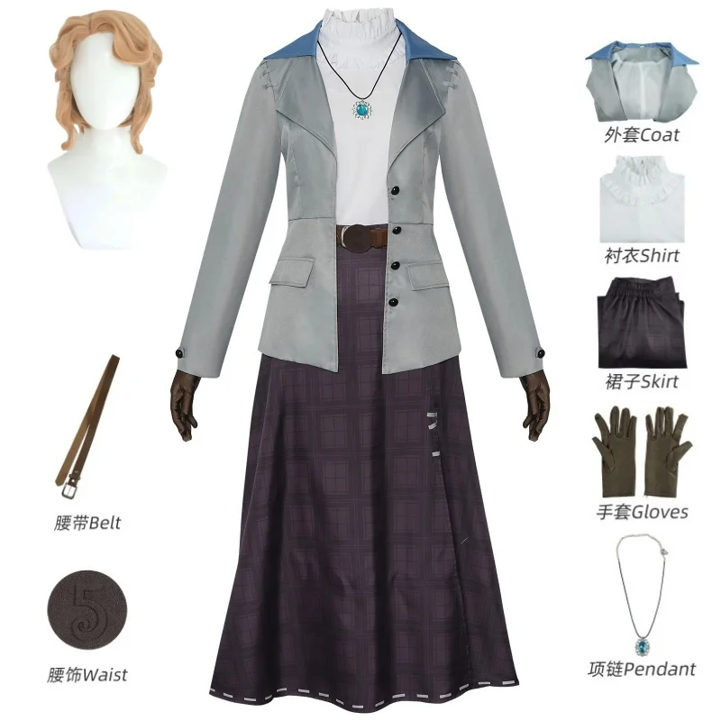 2025 Role Play Outfit Alice DeRoss New Survival Reporter Game Suit Lovely Cosplay Costume Halloween Party Carnival Suit
