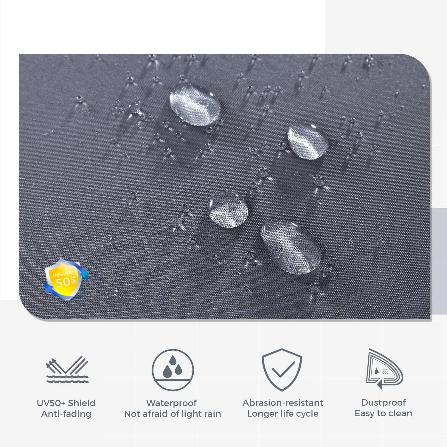 طقم فناء هزاز دوار خارجي مكون من 3 قطع مع طاولة، وخوص مناسب لجميع الأحوال الجوية، ووسائد سميكة، وظهر مرتفع للحديقة والفناء الخلفي