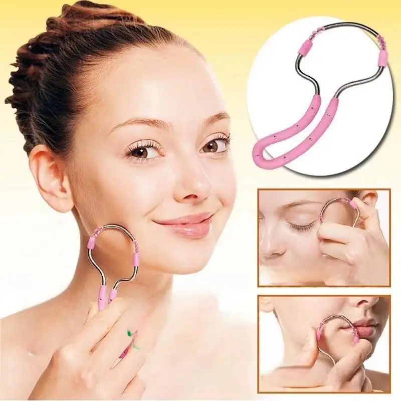 Women's Facial Hair Remover Hair Remover Eyebrow Face Spring Epilator Facial Hair Removal for Women Chin Cheek Mustache Upper