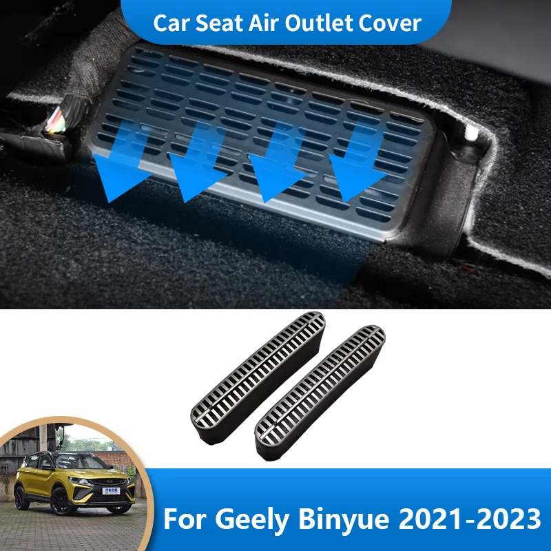 

Car Air Outlet Trim Under Seat Floor Heater Air Conditioner Vent Outlet Cover for Geely Binyue Coolray X50 SX11 2021 2022 2023