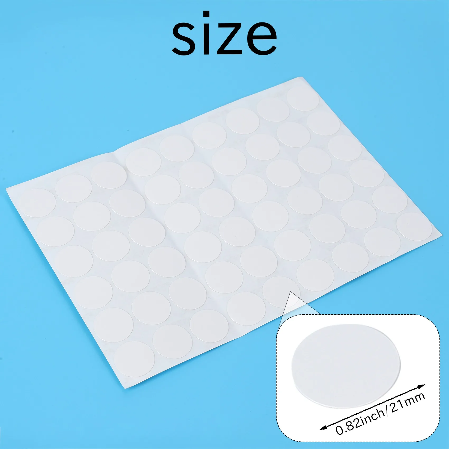 Wardrobe Cupboard Self-adhesive Screw Covers Caps Stickers 54 in 1 White HOT