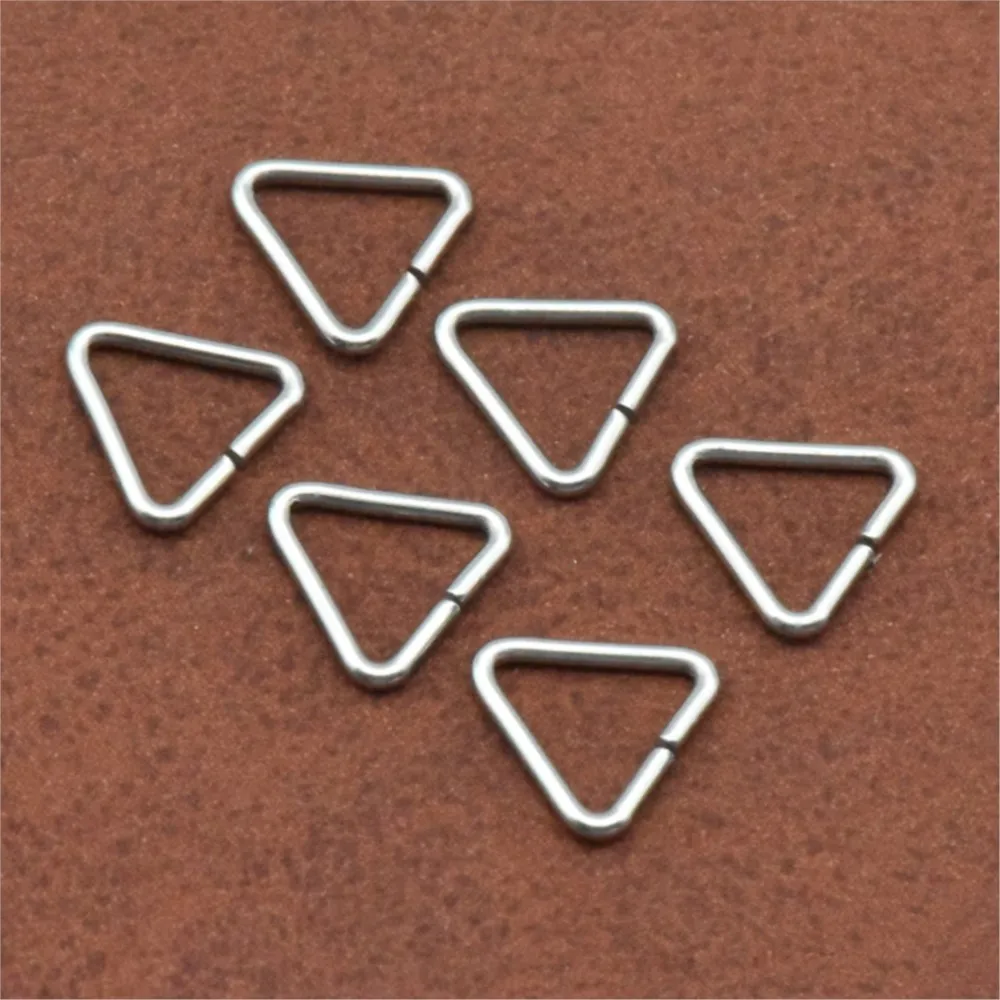 100pcs Stainless Steel Open Triangle Oval Jump Ring Pinch Clip Bail for Jewelry Making Accessories DIY Earring Bracelet Necklace view 5