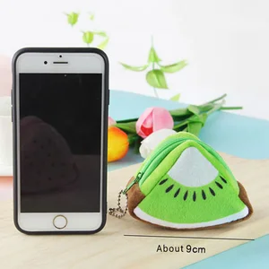 Schöne Plüsch -Obst -Währungsbeutel Mini Storage Bag Orange Walker Wechseln Sie Geldbeutel Tasche Tasche 6 Hauptverkäufe kleiner Orangenbeutel - №3