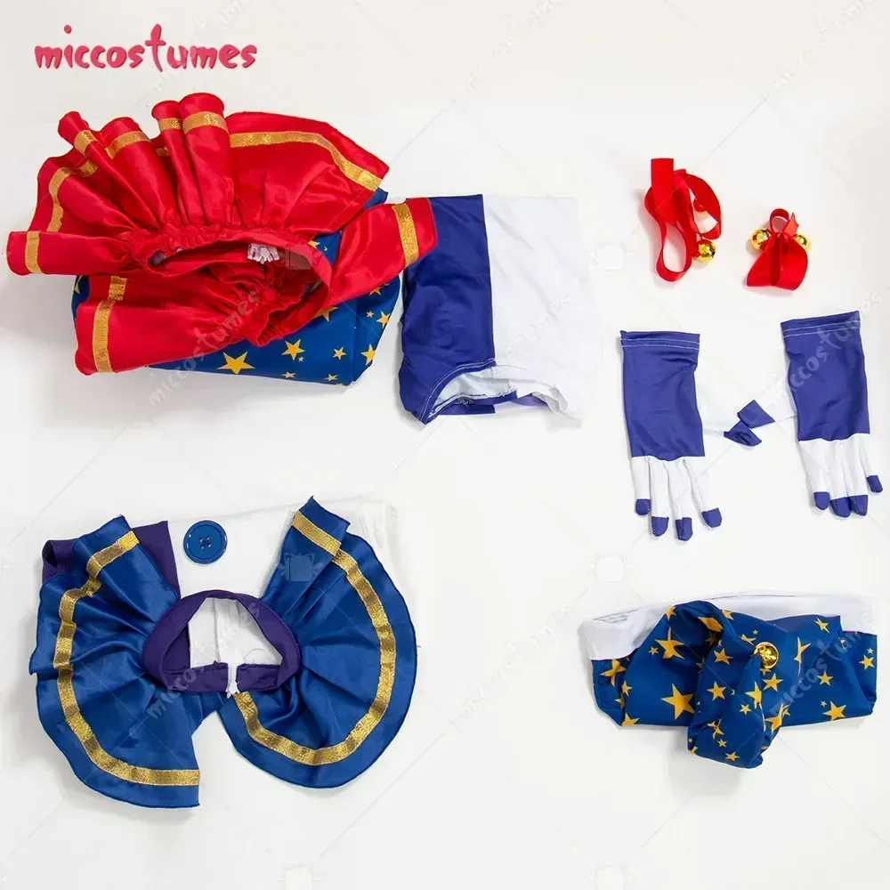 زي تنكري Haikyuu للهالوين Moondrop زي قاتل مخيف سترة علوية وسراويل مع قفازات