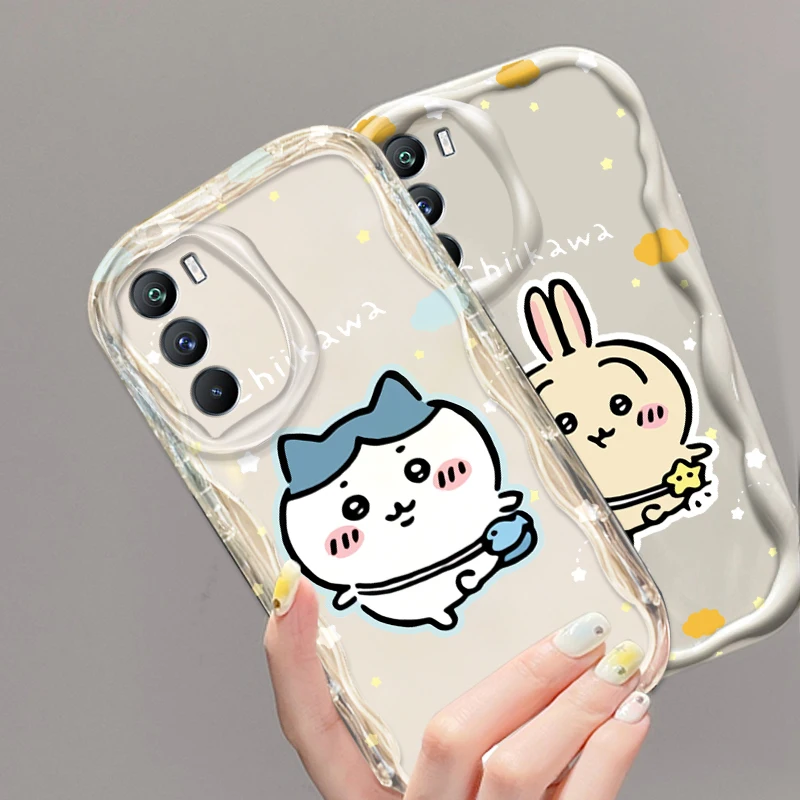 C-Chiikawas U-Usagis Cute For Xiaomi Mi 14 12 12T 11 Lite Poco M6 X6 X5 X4 X3 M3 F4 Pro GT NFC 5G Wave Oil Cover Phone Case