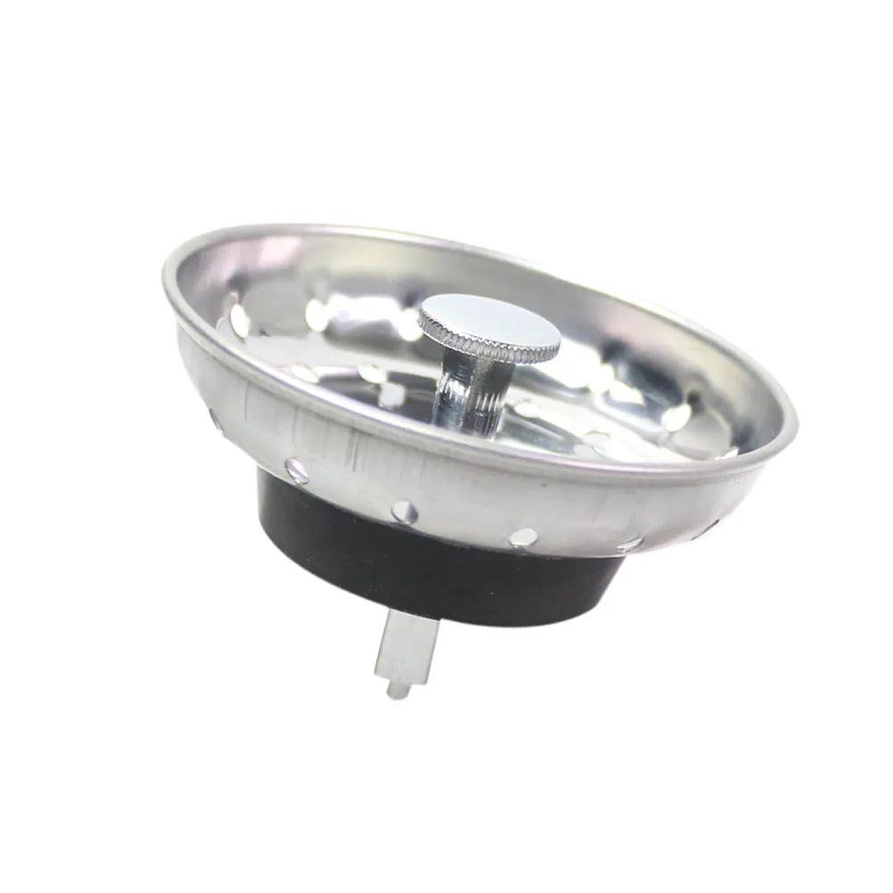 Sink filter net for family households to keep drain clean Stainless Steel and Rubber 7.8x7.8cm Silver