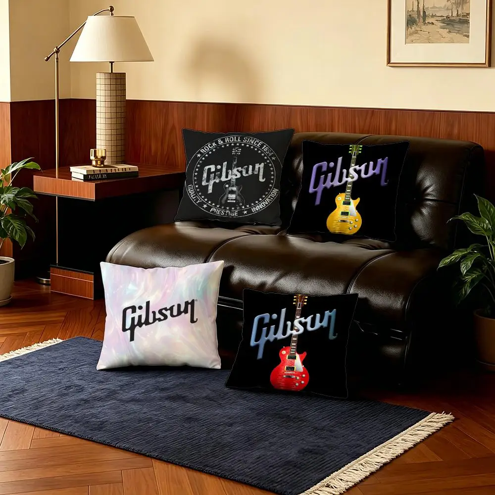 Musical G-GibsonS Cushion Cover 4Pcs Ultra Soft Short Plush Pillow Covers 40x40 45x45 Boho for Sofa Bedroom