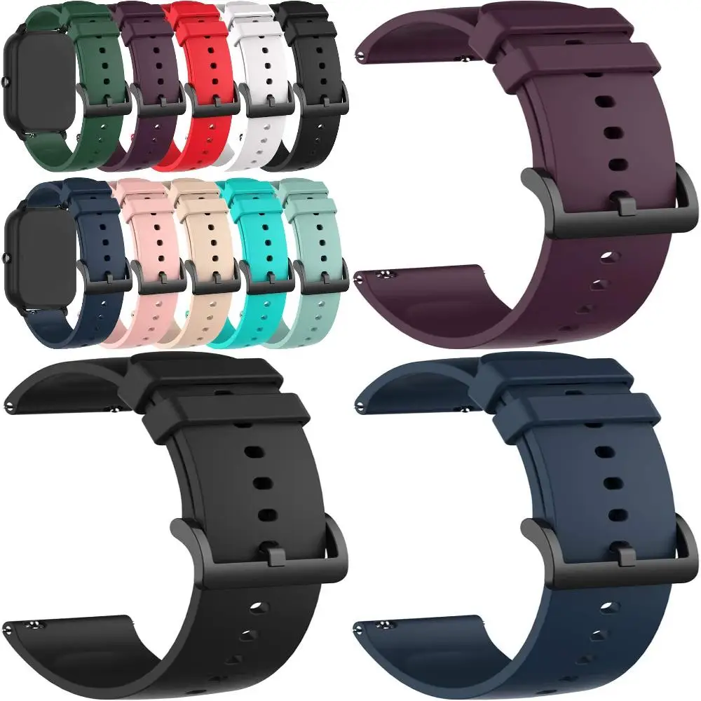Comfortable and Durable Colourful Silicone Replacement Wristbands Accessory for Timex Family Connect SENIOR Smartwatch - Bands C
