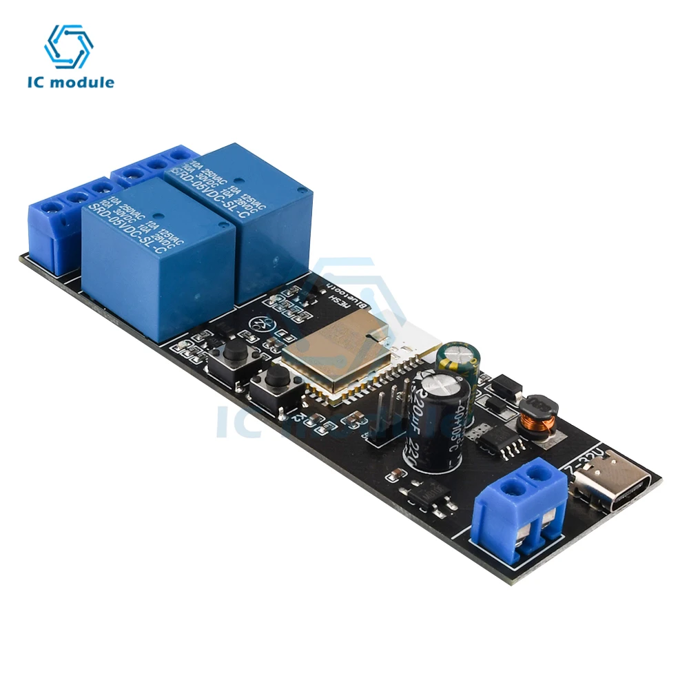 DC/AC 7V~32V Intelligent MESH Switch Relay Module wireless Relay Remote Control Switch Module or Smart Intelligent Home Switch