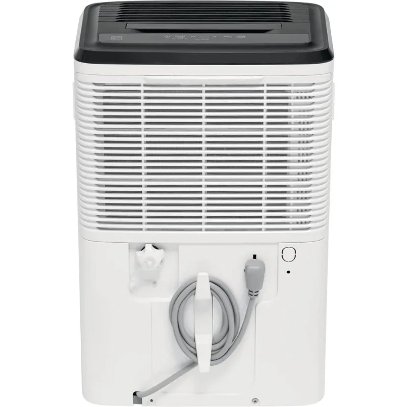 50 Pint Dehumidifier. 4,500 Square Foot Coverage. Ideal for Large Rooms and Basements. 1.7 Gallon Bucket Capacity