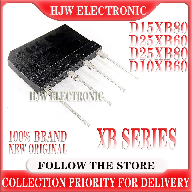 

5pcs D15xb80 D25xb60 D25xb80 D10xb60 Bridge Rectifiers Zip-4